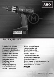 Manual de uso AEG BS 14 X Atornillador taladrador