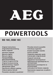 Manual de uso AEG BS 18C Atornillador taladrador