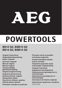Manual de uso AEG BSB12 G2 Atornillador taladrador