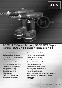 Manual AEG SB2E 12 T SuperTorque Drill-Driver