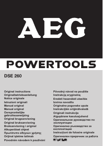 Manual AEG DSE 260 Şlefuitor delta