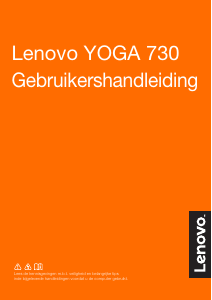 Handleiding Lenovo Yoga 730-15IWL Laptop