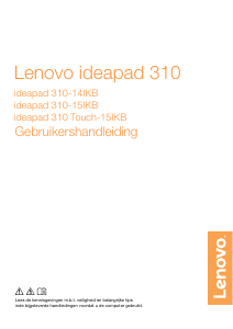 Handleiding Lenovo IdeaPad 310-14IKB Laptop