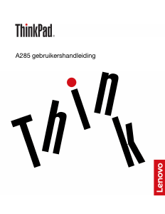 Handleiding Lenovo ThinkPad A285 Laptop