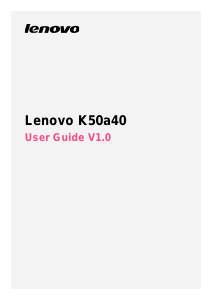 Manual Lenovo K50a40 K3 Note Mobile Phone