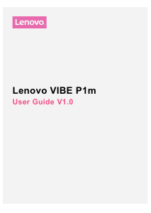 Bruksanvisning Lenovo P1m Vibe Mobiltelefon