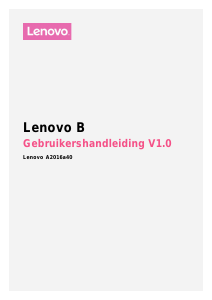 Handleiding Lenovo A2016a40 B Mobiele telefoon