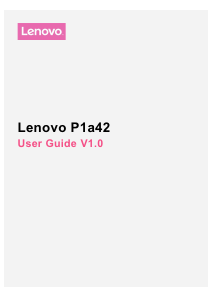 Manual Lenovo P1a42 Vibe Mobile Phone