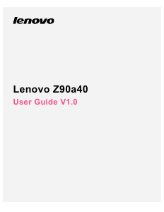 Bruksanvisning Lenovo Z90a40 Vibe Shot Mobiltelefon
