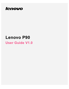 Bruksanvisning Lenovo P90 Mobiltelefon
