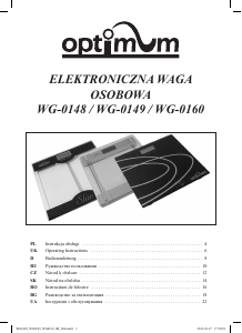 Bedienungsanleitung Optimum WG-0148 Waage