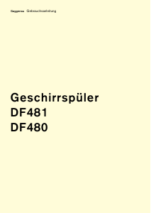 Bedienungsanleitung Gaggenau DF480160F Geschirrspüler