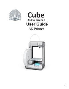 Manual Cube 2nd Generation 3D Printer