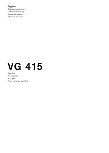 Manuale Gaggenau VG415110F Piano cottura