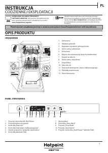 Instrukcja Hotpoint-Ariston HSIC 3T127 C Zmywarka