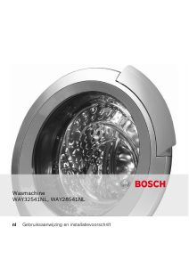 Handleiding Bosch WAY28541NL Wasmachine