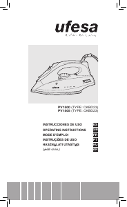 Manual de uso Ufesa PV1505 Plancha