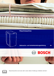Bedienungsanleitung Bosch WOT24542 Waschmaschine