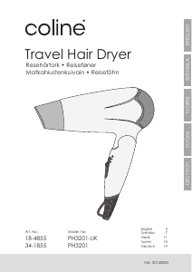 Manual Coline PH3201 Hair Dryer