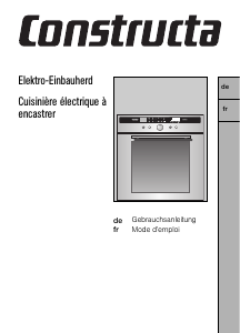 Bedienungsanleitung Constructa CF28850 Backofen