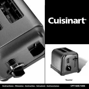 Mode d’emploi Cuisinart CPT180E Grille pain