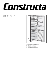 Handleiding Constructa CK268V03 Koel-vries combinatie