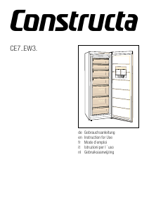 Manuale Constructa CE729EW31 Congelatore