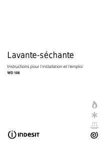 Mode d’emploi Indesit WD 106 (FR) Lave-linge séchant