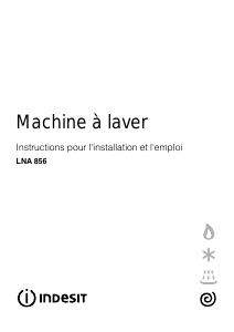 Mode d’emploi Indesit LNA 856 (FR) Lave-linge