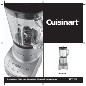 Handleiding Cuisinart CBT700E Turbo Blender