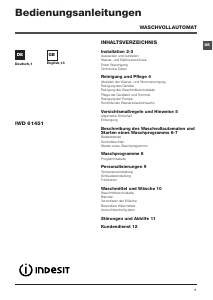 Bedienungsanleitung Indesit IWD 61451 DE.T Waschmaschine