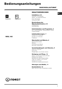 Handleiding Indesit WIXL 165 (DE) (V) Wasmachine