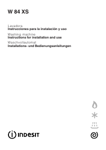 Bruksanvisning Indesit W 84 XS (SP) Tvättmaskin