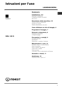 Manuale Indesit SIXL 125 S (EU) Lavatrice