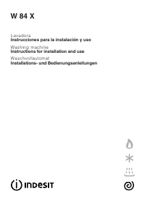 Bruksanvisning Indesit W 84 X (SP) Tvättmaskin