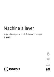 Mode d’emploi Indesit W 129 X (FR) Lave-linge