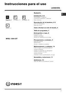 Manual de uso Indesit WIXL 1200 OT (EU) Lavadora