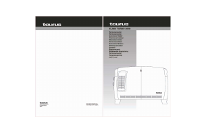 Instrukcja Taurus Clima Turbo 2000 Ogrzewacz