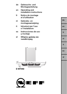 Mode d’emploi Neff D99T5N0 Hotte aspirante