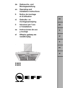 Mode d’emploi Neff D9610A0 Hotte aspirante