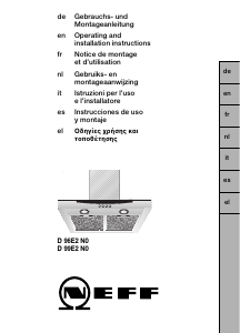 Handleiding Neff D96E2N0 Afzuigkap