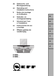 Manual Neff D99M2A0 Cooker Hood