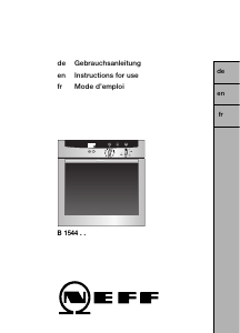Manual Neff B1544S0 Oven