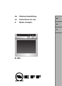 Manual Neff B1422N0 Oven