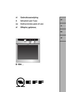 Manuale Neff B1554N0 Forno