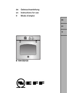 Manual Neff B1544E0 Oven