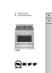 Mode d’emploi Neff F3430N0NL Cuisinière