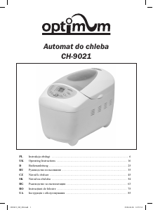 Руководство Optimum CH-9021 Хлебопечка