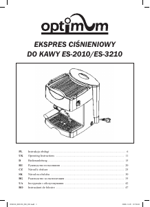 Instrukcja Optimum ES-2010 Ekspres do kawy