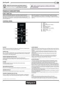 Bruksanvisning Hotpoint H7T 911T MX H Kyl-frys
